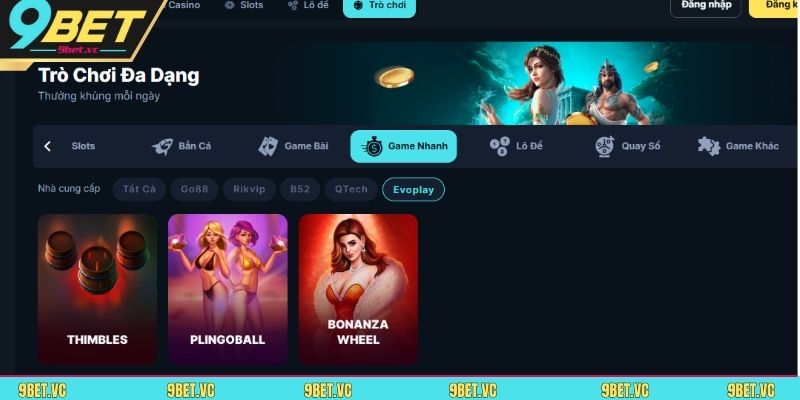 Hướng dẫn cách chơi Game Nhanh 9BET hiệu quả từng bước